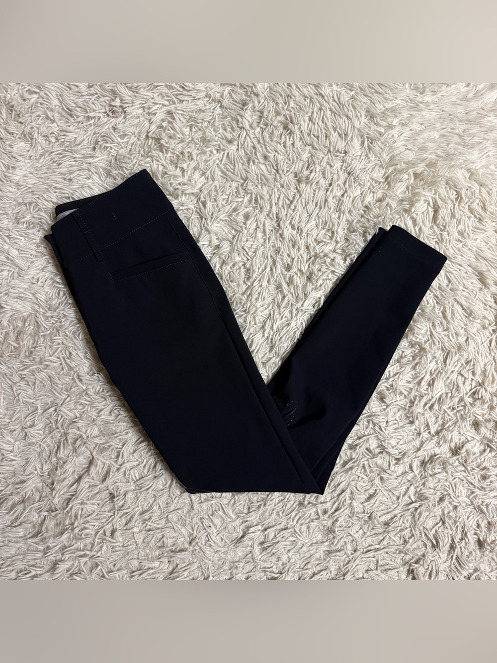 Women’s Size IT40 Black Animo Knee Patch Horseback Riding Breeches. Good Cond.